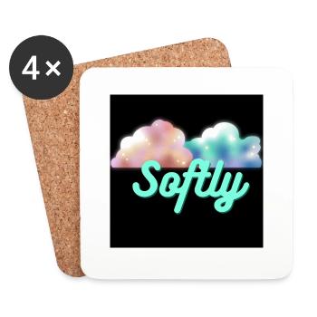Softly Clouds - Untersetzer (4er-Set) - Weiß - Vorne