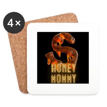 Honey Mommy - Untersetzer (4er-Set) - Weiß - Vorne
