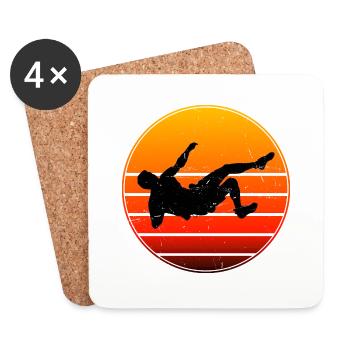 Women's Climbing Climber Climber Men - Coasters (set of 4) - white - Front