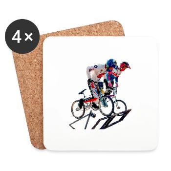 BMX - Coasters (set of 4) - white - Front
