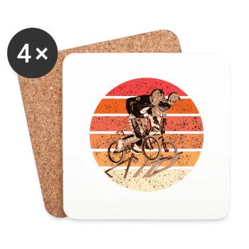 BMX - Coasters (set of 4) - white - Front