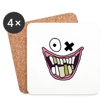 Joker - Untersetzer (4er-Set) - Weiß - Vorne