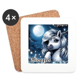 Silberfee fantastisch - Untersetzer (4er-Set) - Weiß - Vorne
