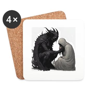 Outer Space Esoteric Saying - Coasters (set of 4) - white - Front
