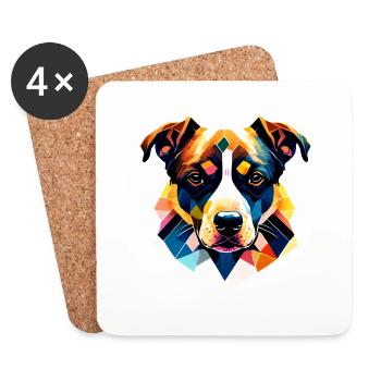 German Shepherd Dog Owner Dog Dog Dog Owner - Coasters (set of 4) - white - Front