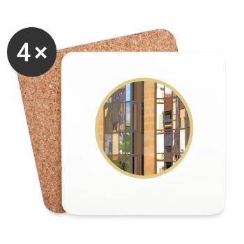 Mirror - Untersetzer (4er-Set) - Weiß - Vorne