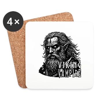 Vampires vikings - Dessous de verre (lot de 4) - blanc - Devant