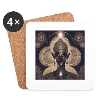 Spiritualité - Dessous de verre (lot de 4) - blanc - Devant