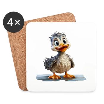 Funny Duckling - Coasters (set of 4) - white - Front