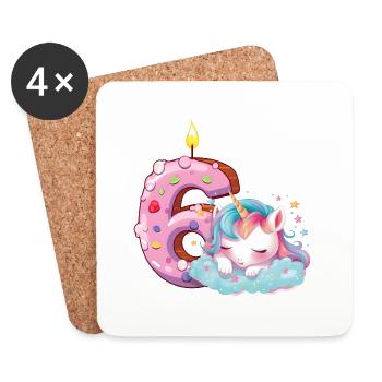 Birthday birthday party birthday gift born - Coasters (set of 4) - white - Front