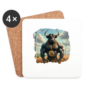 Bitcoin Bullrun - Coasters (set of 4) - white - Front