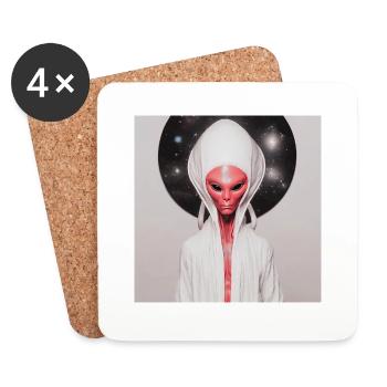 Astronomie Astrophysique Spiritualité - Dessous de verre (lot de 4) - blanc - Devant