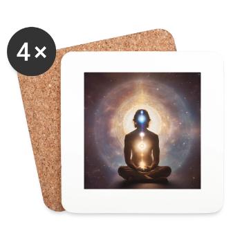 Spiritualité de l’espace - Dessous de verre (lot de 4) - blanc - Devant