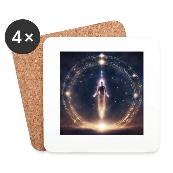 Univers de Spiritualité - Dessous de verre (lot de 4) - blanc - Devant