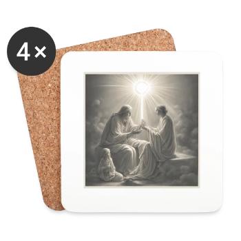 Spiritualität Weltall Astrologie - Untersetzer (4er-Set) - Weiß - Vorne