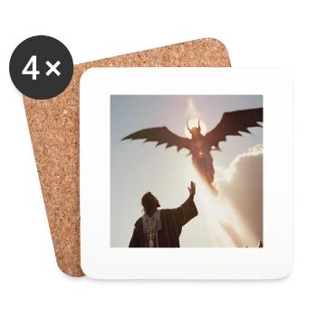 Spiritualität Esoterik Weltall - Untersetzer (4er-Set) - Weiß - Vorne