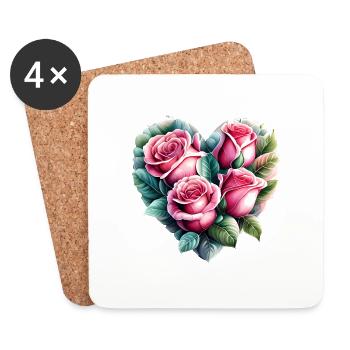Flower Gift, Flowers, Garden, Home Gardener, Gardener - Coasters (set of 4) - white - Front