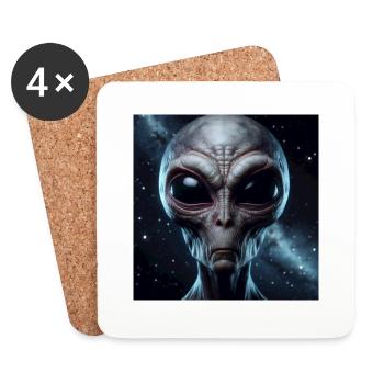 Astronomie - Untersetzer (4er-Set) - Weiß - Vorne