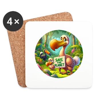 Dodo - Untersetzer (4er-Set) - Weiß - Vorne