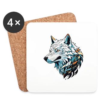 Anime / Comic / Japanese / Animation / Cartoon - Coasters (set of 4) - white - Front