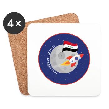 Iraqi Space Agency - Coasters (set of 4) - white - Front
