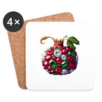 Anar anar yalda - Persian design (iran) - Coasters (set of 4) - white - Front