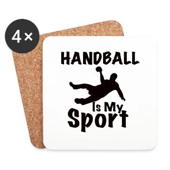 Handball is My sport - Coasters (set of 4) - white - Front