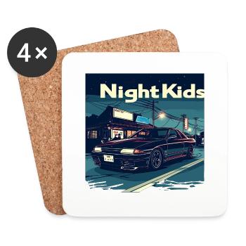 NightKids Skyline R32 - Dessous de verre (lot de 4) - blanc - Devant