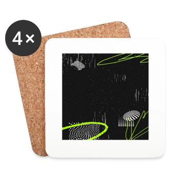 Acid Graphics - Coasters (set of 4) - white - Front