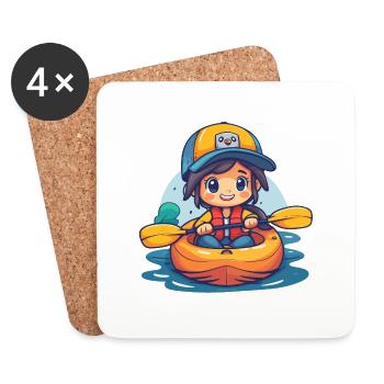 Kayak - Coasters (set of 4) - white - Front