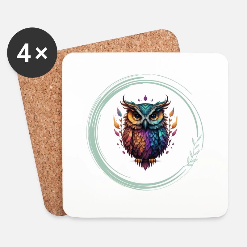 Meditationen logo - Untersetzer (4er-Set) - Weiß