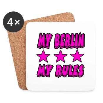 Berlin - Coasters (set of 4) - white - Front