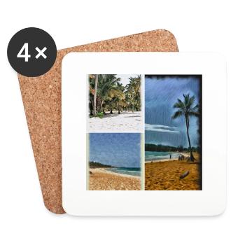 Punta Cana - Untersetzer (4er-Set) - Weiß - Vorne