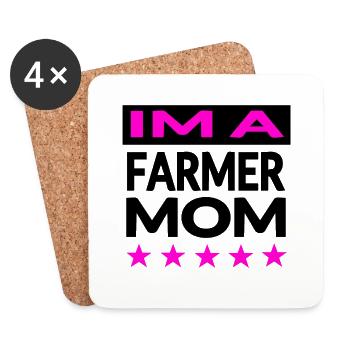 Farmer - Coasters (set of 4) - white - Front