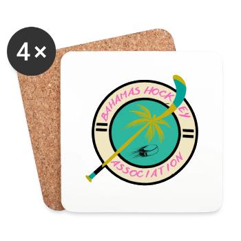 Bahamas Hockey Association - Untersetzer (4er-Set) - Weiß - Vorne