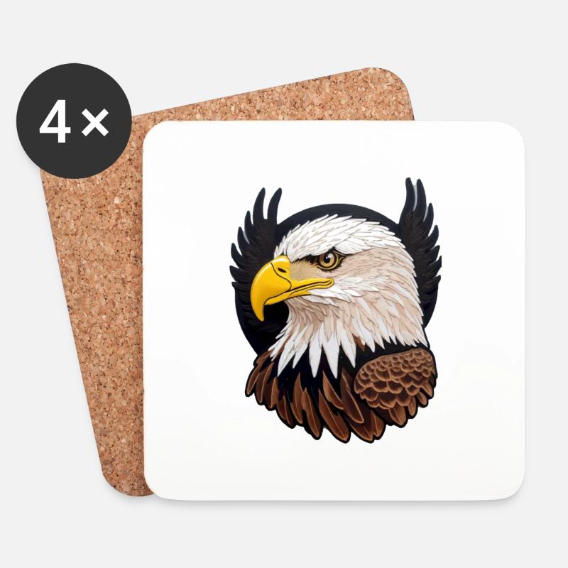 Schöner Weißkopfseeadler - Untersetzer (4er-Set) - Weiß