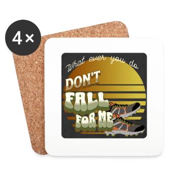 Ne craquez pas pour Mme Painintbll Cleats Sunset - Dessous de verre (lot de 4) - blanc - Devant