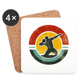 Shot Put - Coasters (set of 4) - white - Front