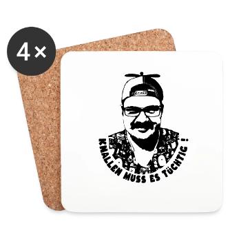 Il faut que ça éclate ! - Dessous de verre (lot de 4) - blanc - Devant