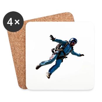Skydiving is a unique experience - Coasters (set of 4) - white - Front