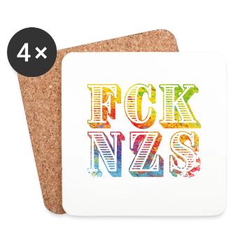 fcknzs speckled colours 08 - Untersetzer (4er-Set) - Weiß - Vorne