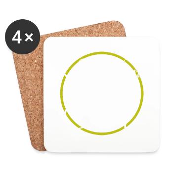 awesome joke birthday present idea - Untersetzer (4er-Set) - Weiß - Vorne