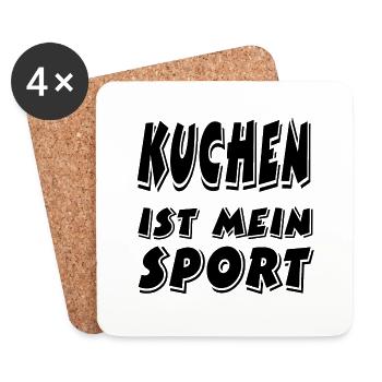 Kuchen - Untersetzer (4er-Set) - Weiß - Vorne