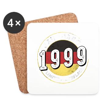 Limitierte Auflage Jahrgangs 1999 25 years old - Coasters (set of 4) - white - Front