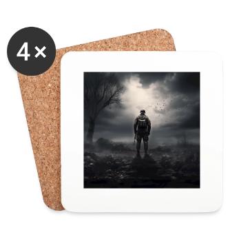 Soldier - Coasters (set of 4) - white - Front
