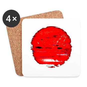 "Sunset" by Acryl Galerie & Design - Untersetzer (4er-Set) - Weiß - Vorne