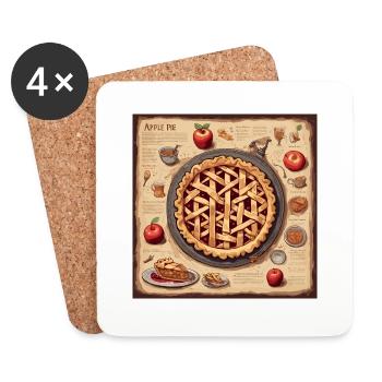Witch's Handbook / Magic Book / Halloween / Autumn - Coasters (set of 4) - white - Front