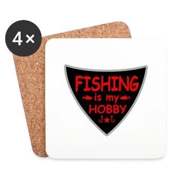 Angling - Coasters (set of 4) - white - Front