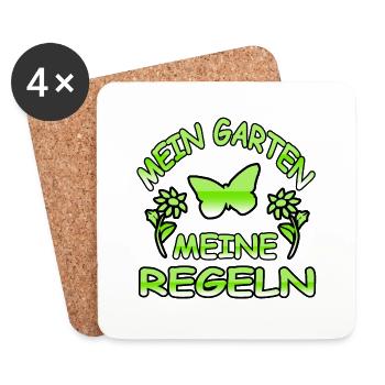 Garten - Untersetzer (4er-Set) - Weiß - Vorne