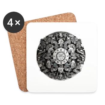Mandala - Coasters (set of 4) - white - Front